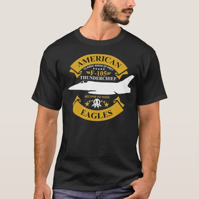 F105 ThunderChief  T Shirt (Framsida)