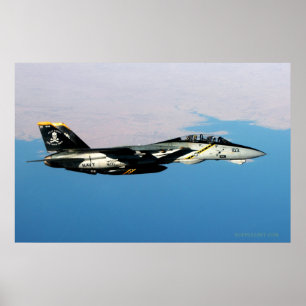 F14 Jolly Rodger över Irak Poster