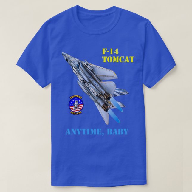 F14 Tomcat Anytime Baby 1 T Shirt (Design framsida)