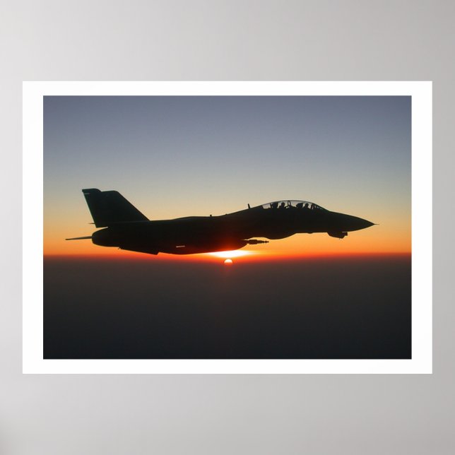 F14 Tomcat Fighter Jet Afghanistan Poster (Framsidan)