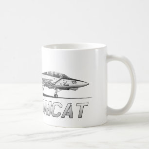 F14 Tomcat VF-103 Jolly Rogers - teckning Kaffemugg