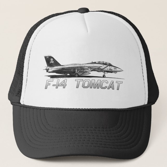 F14 Tomcat VF-103 Jolly Rogers - teckning Keps (Framsida)