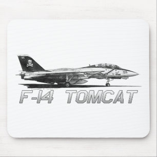 F14 Tomcat VF-103 Jolly Rogers - teckning Musmatta