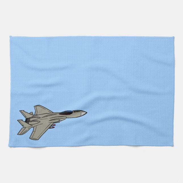 F15 Bekämpningsdesign Kökshandduk (Horisontell)
