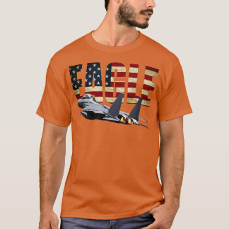 F15 EGFJ FIGHER FLYGPLAN JE SHIR US FLAGGA T SHIRT