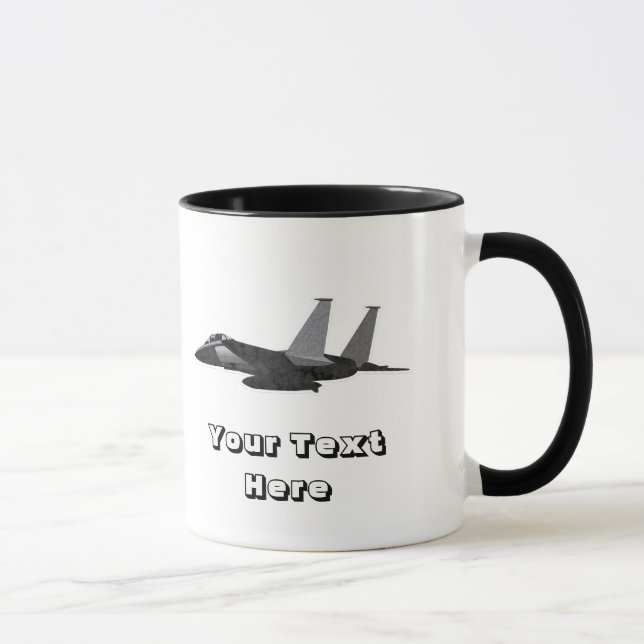 F15 Flygvapnet Eagle Fighter Jet Mugg (Höger)