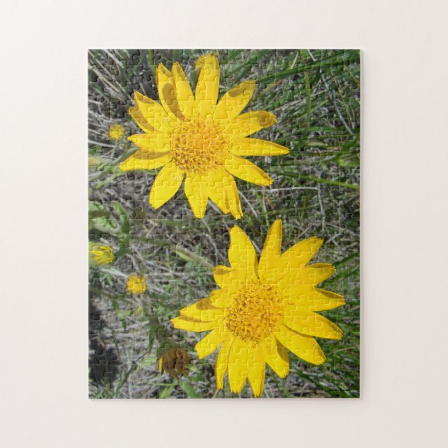 F15 Gul Vildblomma Sneezeweed Pussel (Vertikal)