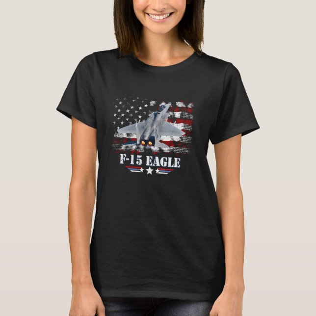 F15 Militärflygplan från Eagle Luft som bekämpar J T Shirt (Framsida)