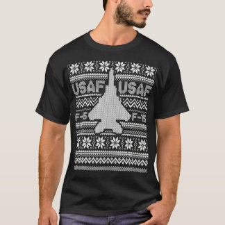 F15 Ugly Christmas Sweater fighter jet usaf T Shirt