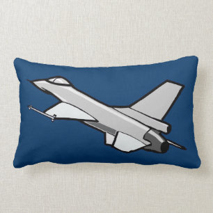 F16 Bekämpning av Falcon Fighter Jet under flygnin Lumbarkudde