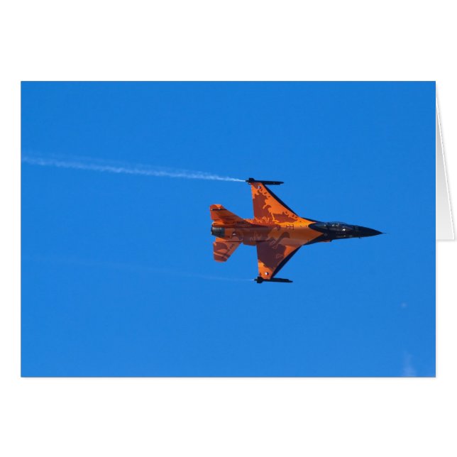 F16 Bekämpning av falk Hälsningskort (Framsidan Horizontal)