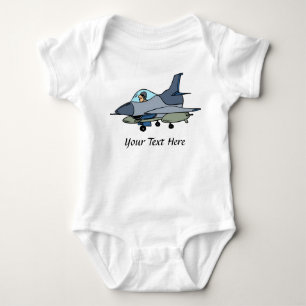 F16 Falcon- och pilotdesign för Tecknad Tröja