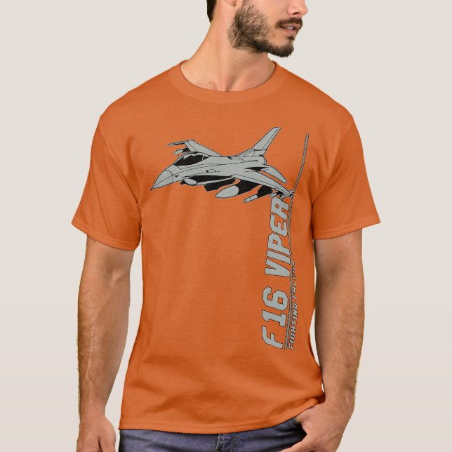 F16 Kampen mot Falcon Jet Fighters T Shirt (Framsida)