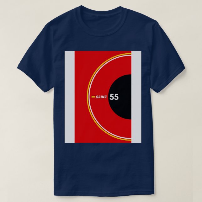 F1 2024 55 Sainz TShirt T Shirt (Design framsida)