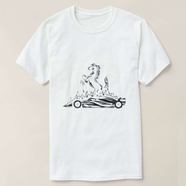 F1-bil T Shirt (Design framsida)
