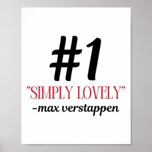 F1 Max. loving Sticker Poster