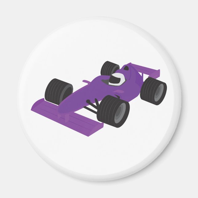 F1 tävlingsbil magnet (Framsidan)