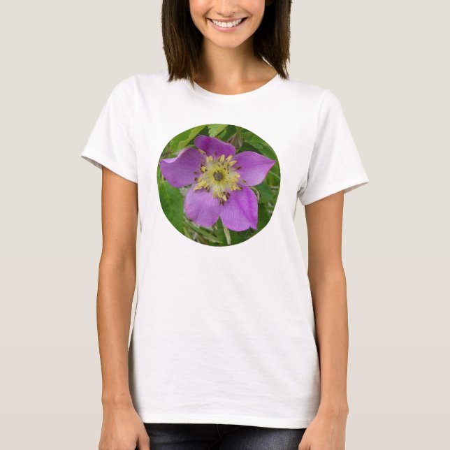 F24w Alberta Vild Ro Prickly Ro Tee Shirt (Framsida)