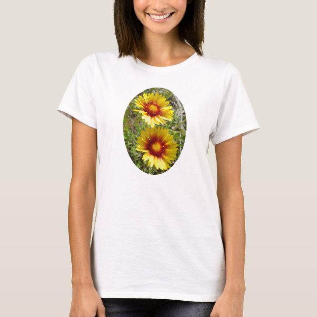 F25w Gula vildblommor Gaillardia Tröja (Framsida)