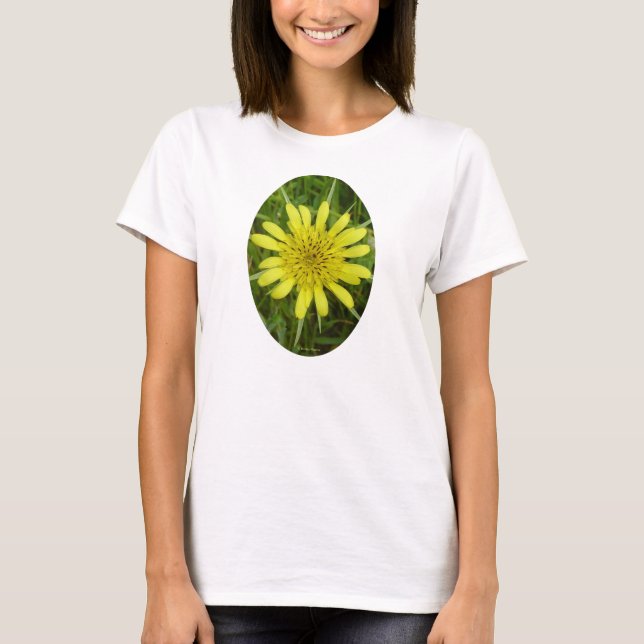F26w Gul Vildblomma Getskägg Tee (Framsida)