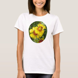 F27w Gult Wildblommor Gaillardia T-shirt