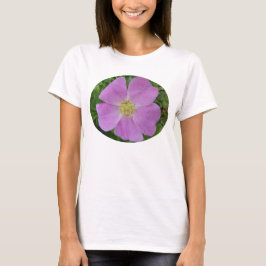 F31w Präriens vildros "Rosa arkansana" Tee Shirt