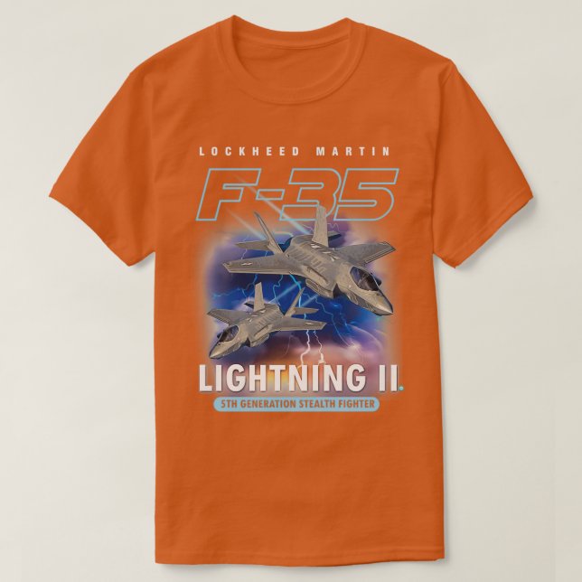 F35 Blixt II Pilot Gift  T Shirt (Design framsida)