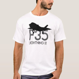 F35 Flygvit jet-belysning T Shirt