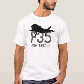 F35 Flygvit jet-belysning T Shirt