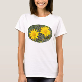 F35wma Gula vildblommor Sneezeweed Tee Shirt
