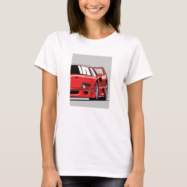 F40 Racing T Shirt (Framsida)