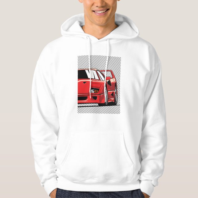F40-Tävla Hoodie (Framsida)