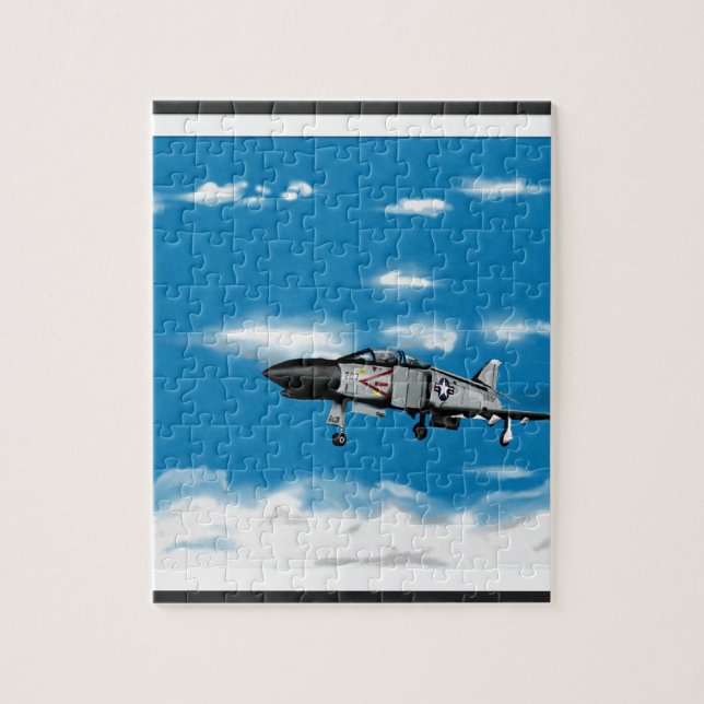F4 Fighter mot flotta Jet Pussel (Vertikal)