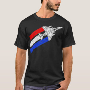 F4 Phantom Airplan Vintage USA Contrails Red Whit T Shirt