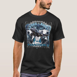 F4 Phantom II Hastigheten för nattflygarpilotens T Shirt