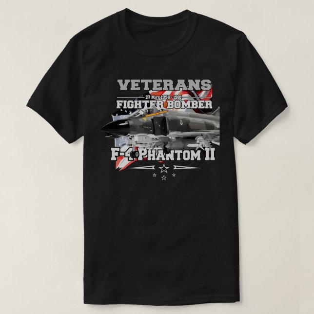 F4 Phantom II-överordnad jet-avlyssning T Shirt (Design framsida)