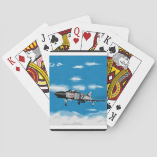 F4 Phantom Navy Jet Fighter Casinokort