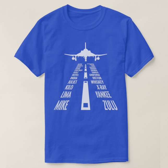 F4 Phantom Pilot Phonetic Alphabet Runway F T Shirt (Design framsida)