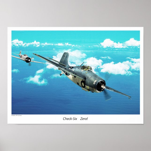 F4F Wildcat"Check sex.Zero!" Poster (Framsidan)