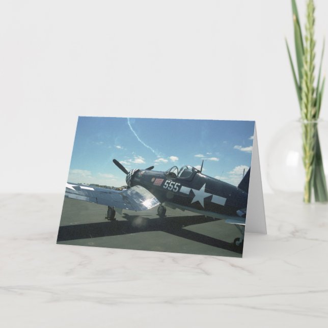 F4U-1 korsair-gratulationskort Kort (Framsida)