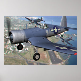 F4U 3D Anaglyph Poster