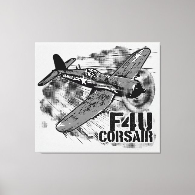 F4U CORSAIR CANVASTRYCK (Framsida)
