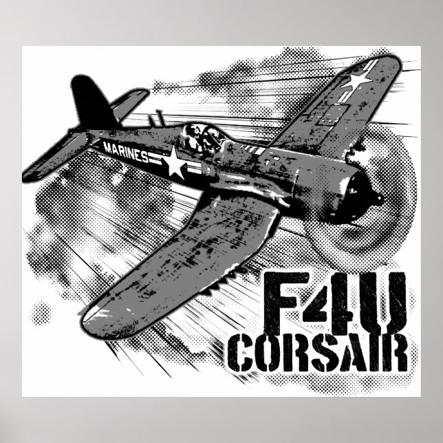 F4U CORSAIR POSTER (Framsidan)