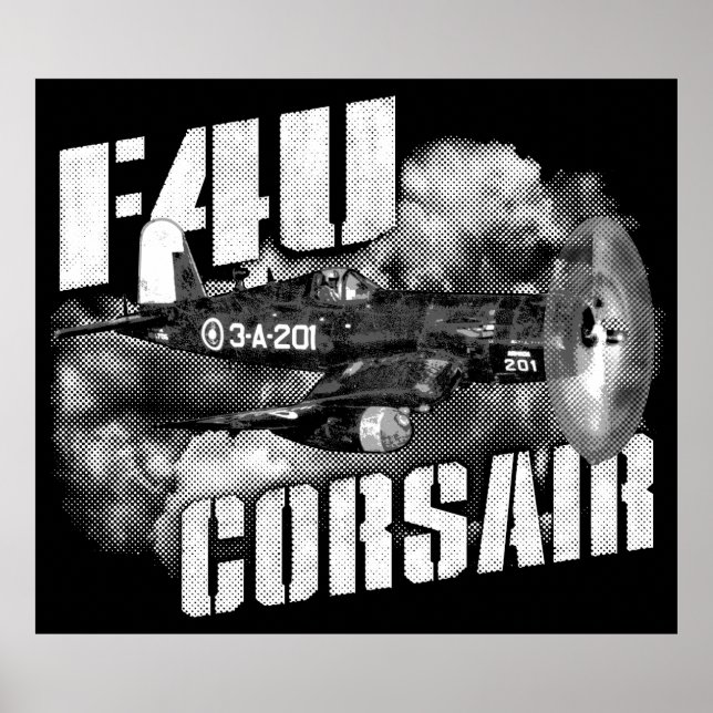 F4U CORSAIR POSTER (Framsidan)