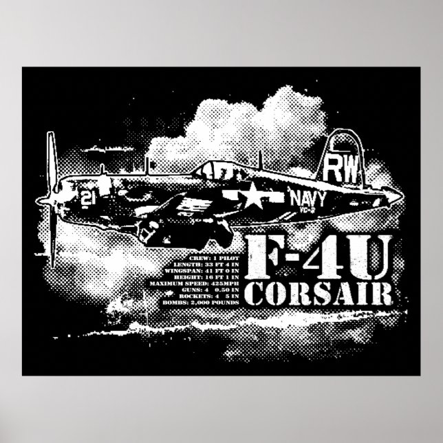 F4U CORSAIR POSTER (Framsidan)