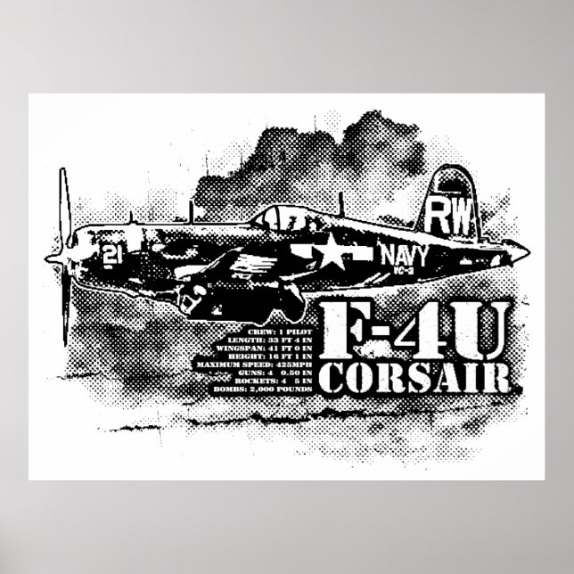 F4U CORSAIR POSTER (Framsidan)