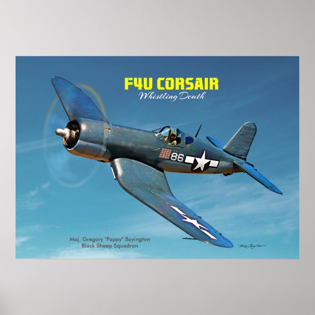 F4U Corsair Poster (Framsidan)