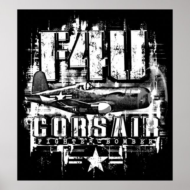 F4U CORSAIR POSTER (Framsidan)