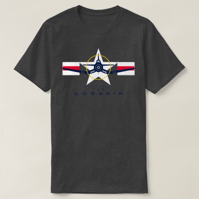 F4U Corsair Warbird Graphic1  T Shirt (Design framsida)