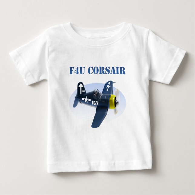 F4U-Corsairflygplan #167 Tee Shirt (Framsida)